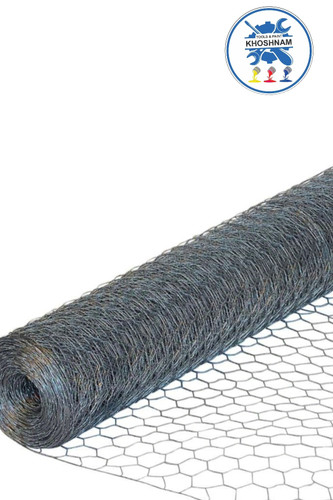 توری مرغی گالوانیزه عرض ۱۲۰، رول ۵ کیلویی – مقاوم برای سیمانکاری و حصارکشی در پروژههای ساختمانی