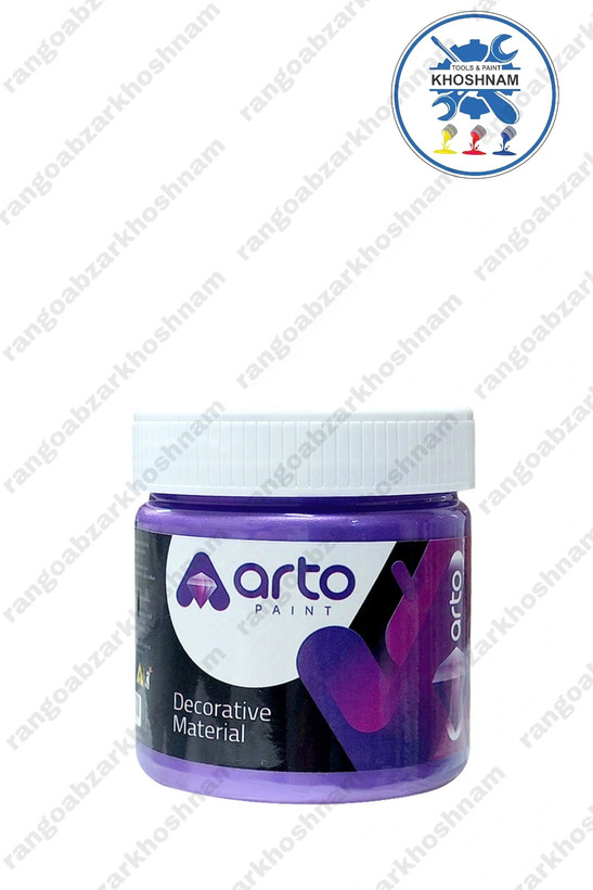 رنگ صدفی براق و قابل شستشو آرتو برای نقاشی روی چوب، شیشه، پارچه و فلز
