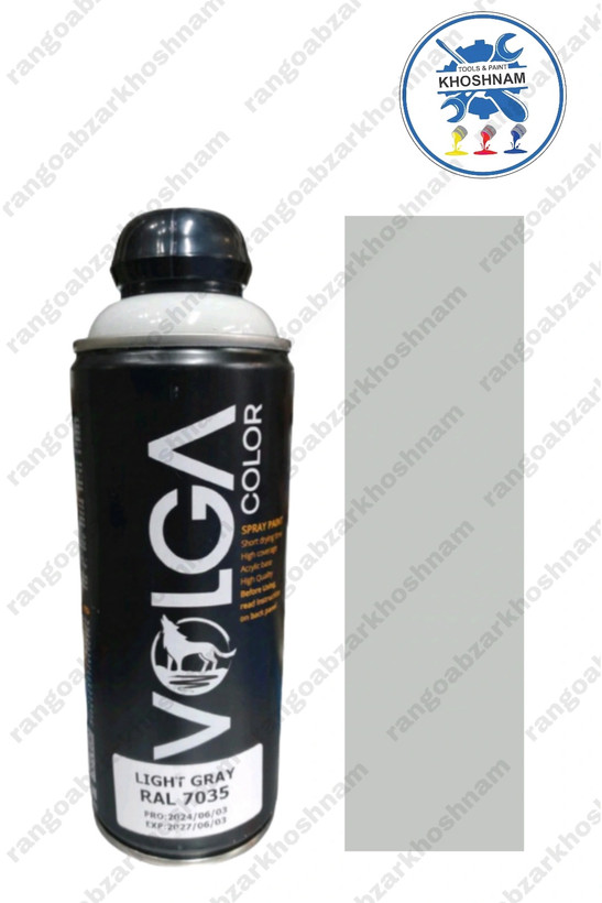 اسپری طوسی RAL 7035 مناسب رنگآمیزی سطوح فلزی، چوبی و پلاستیکی