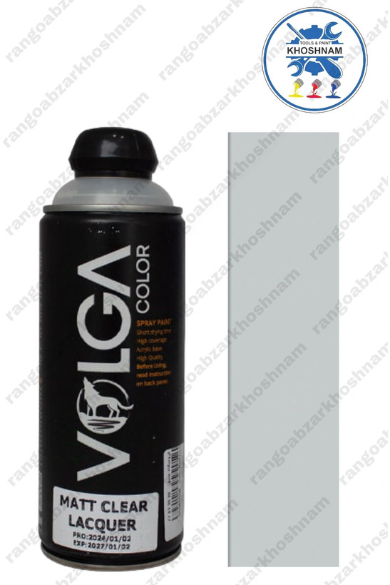 خرید و قیمت اسپری رنگ MATT CLEAR LACQUER کیلر مات ولگا کالر VOLGA حجم ۴۰۰ میل