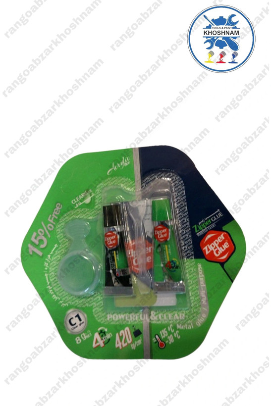 خرید و قیمت چسب ۲ قلو هزار کاره شفاف ۸ گرم زیپر zipper، با بهترین ومناسب ترین قیمت + ارسال فوری