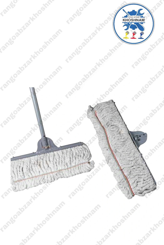 تی زمینشوی نخی ۴۰ سانتیمتری بهار با دسته فلزی