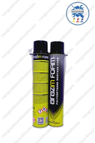 اسپری فوم درزگیر پلی اورتان آرازیم حجم ۶۰۰ گرم