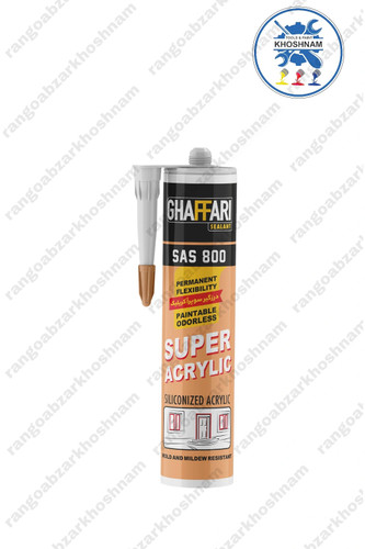 خرید و قیمت چسب سیلیکون ماستیک سفید غفاری (درزگیر سوپر اکریلیک) ۴۵٠گرمی، با بهترین کیفیت ومناسب ترین قیمت + ارسال فوری