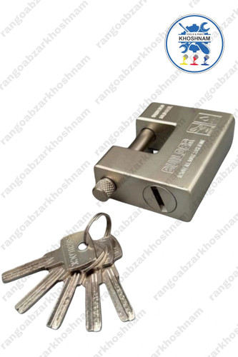 قفل کتابی HLC70 بیلدر سایز 70 با مغزی برنجی و کلید کامپیوتری ضد زنگ