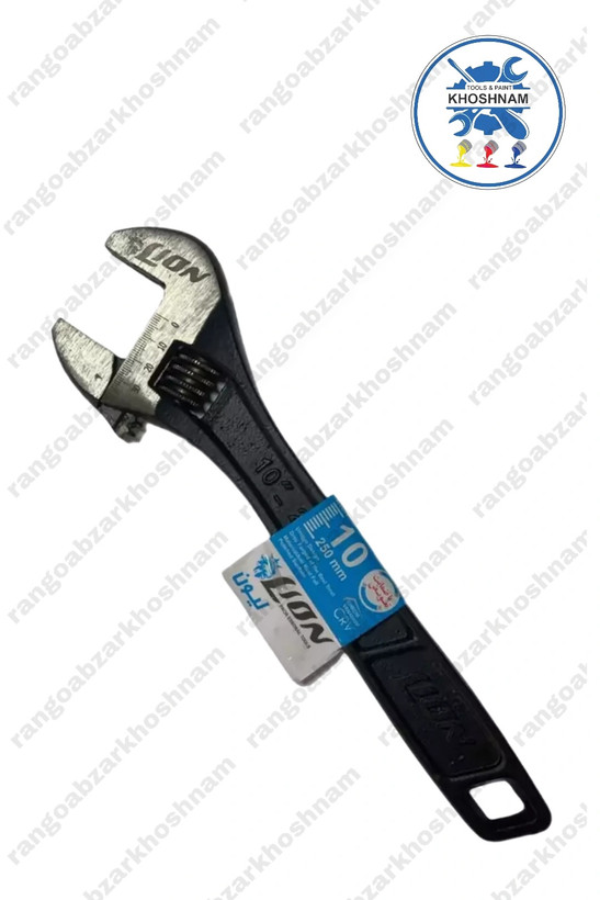 آچار فرانسه ۱۰ اینچ لیون با طراحی ارگونومیک و بدنه ضد زنگ مناسب کارهای صنعتی