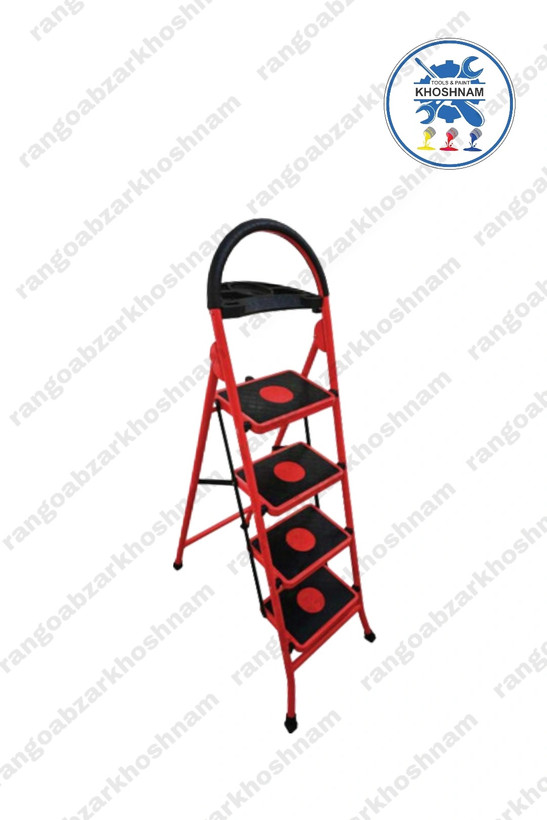 نردبان ۴ پله تاشو ماندگار مدل آسمان با طراحی مقاوم، ایمن و کاربردی مناسب مصارف خانگی و صنعتی
