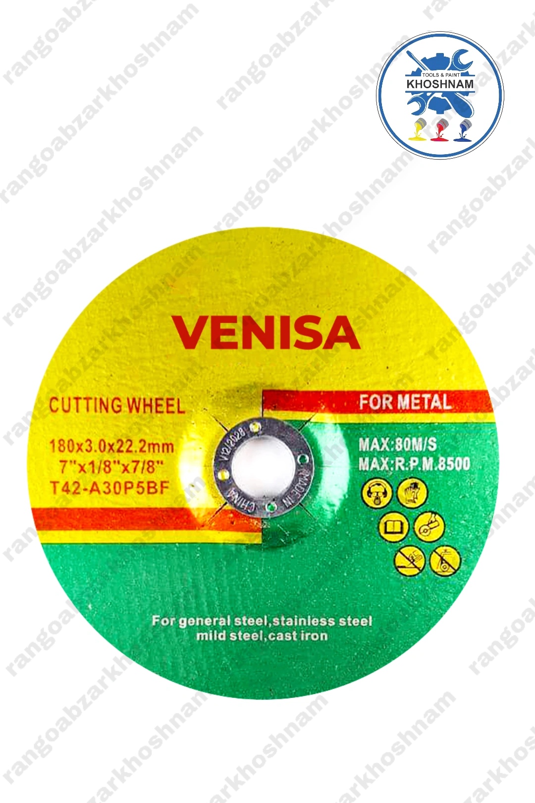 صفحه برش آهن ونیسا VENISA سایز 3×180 میلیمتر